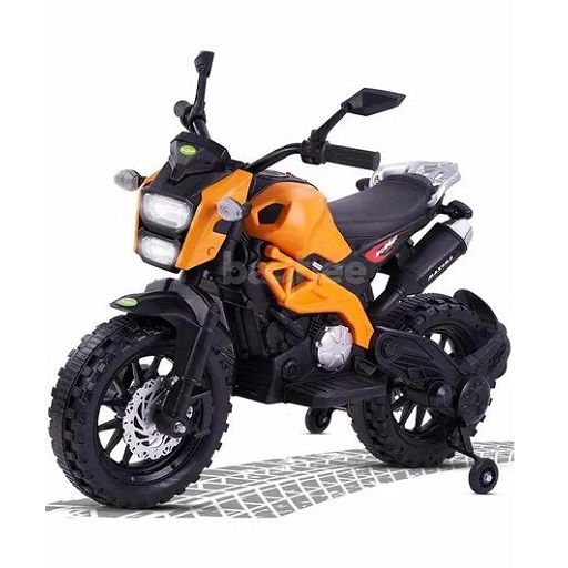 Ayaan Toys Battery Operated Ride On Bike - Orange